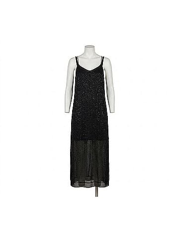 Vince. Beaded Slip Dress in Black (view 1)