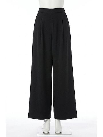 Joseph Ribkoff Lightweight Pull-On Wide Leg Pants in Black (view 1)