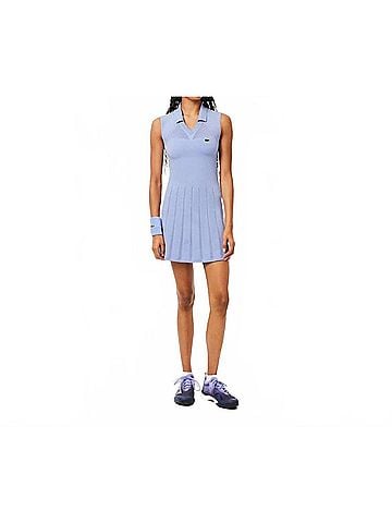 Lacoste Stretch Tennis Dress And Short Set in Blue (view 2)