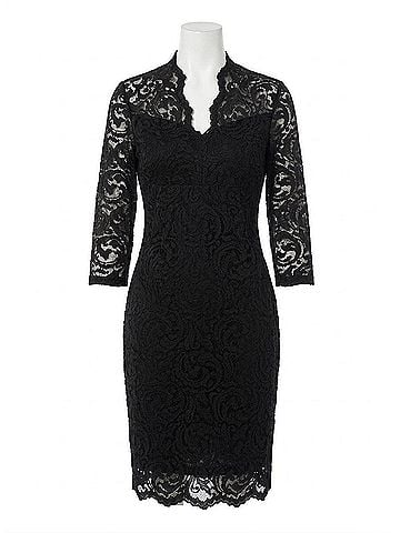 Joseph Ribkoff Lace Dress in Black (view 1)