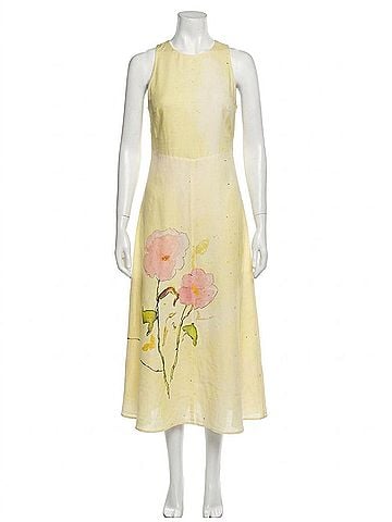 Hunter Bell Faith Midi Dress in Quiet Bloom (view 1)