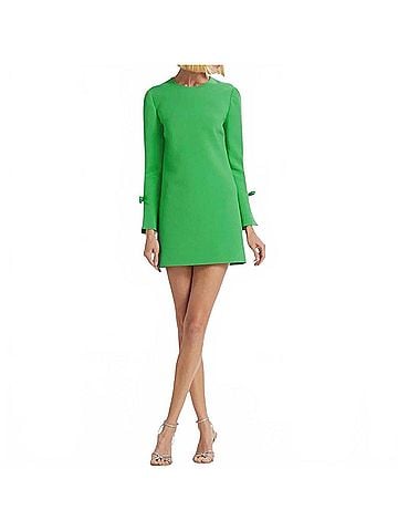 Sachin + Babi Women's Lily Bow Sleeve Shift Dress in Parrot Green (view 2)