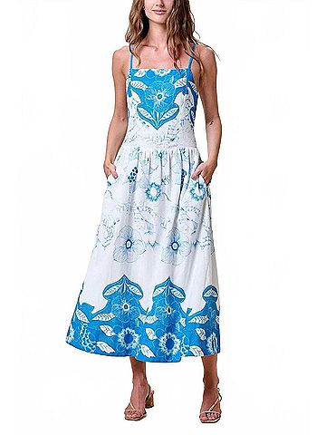 Cleobella Renee Midi Dress in Celestia Print (view 2)