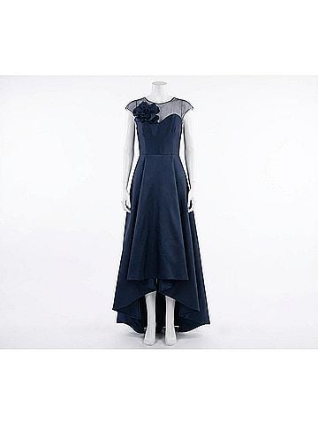Sachin + Babi Women's Elegant Hi-Lo Gown in Navy (view 1)