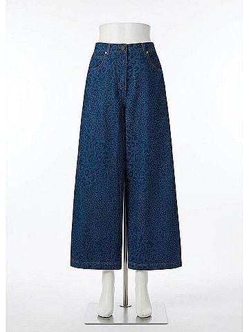 FRNCH Women's Denim Trousers in Azure Blue (view 1)