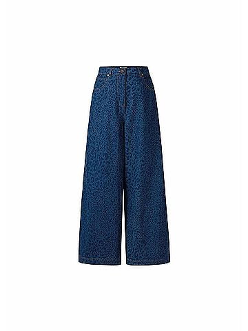 FRNCH Women's Denim Trousers in Azure Blue (view 2)