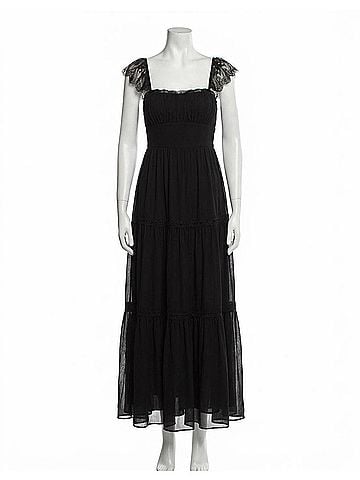 Flying Tomato The Midnight Reverie Dress in Black (view 1)