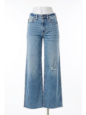 Judy Blue Tucker Vintage Wash Wide Leg Jean in Blue (view 1)