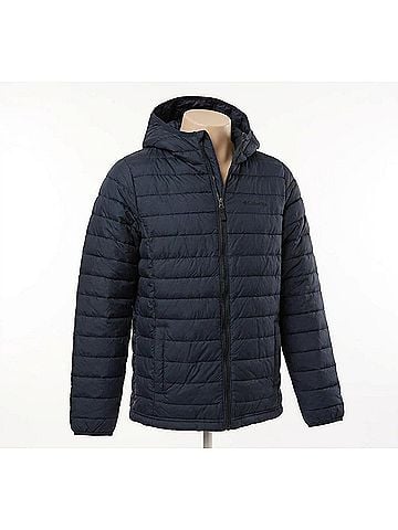 Columbia Powder Lite Ii Hooded Jacket in Black (view 1)