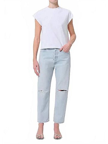 AGOLDE 90's Cropped Jeans in Requiem (view 2)