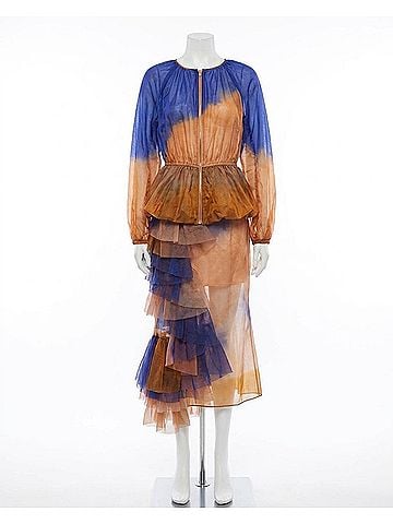 Ulla Johnson Rana Peplum Jacket in Blue (view 1)