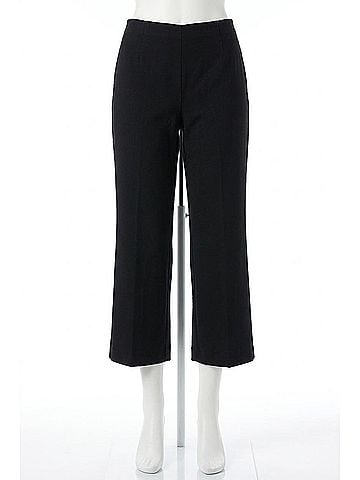 Joseph Ribkoff Soft Micro Twill High Waist Culotte Pants in Black (view 1)