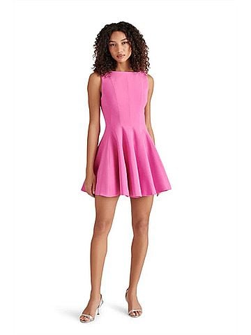 Steve Madden Nili Fit &amp; Flare Mini Dress in Tawny Pink (view 2)