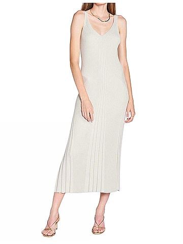 En Saison Palma Knit Dress in Ivory (view 2)