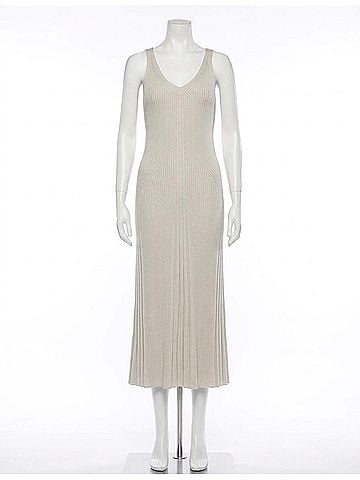 En Saison Palma Knit Dress in Ivory (view 1)