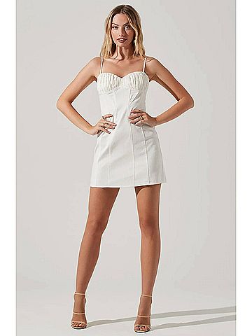 Astr Vietta Dress in Ivory (view 2)