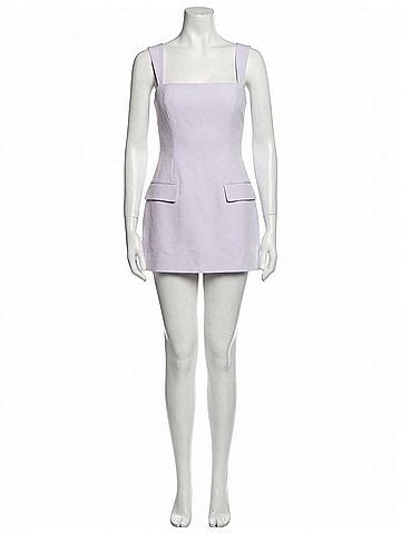 Amanda Uprichard Bethany Skort Romper in Feather (view 1)