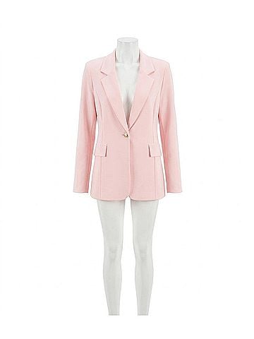 Joseph Ribkoff Formal Notched Lapel Blazer in Pale Pink (view 1)
