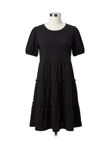 Sugarlips Maryam Puff Sleeve Dress in Black (view 1)