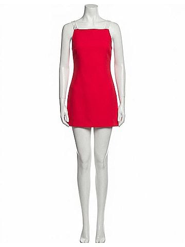 Amanda Uprichard Scout Romper in Crimson Ivory (view 1)