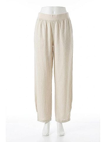 XCVI Carell Pinstripe Pleated Leg Pant in Sonic Silver (view 1)