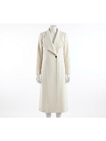 Ted Baker London Women's Rosell Cashmere Belted Wrap Coat in Ivory (view 1)