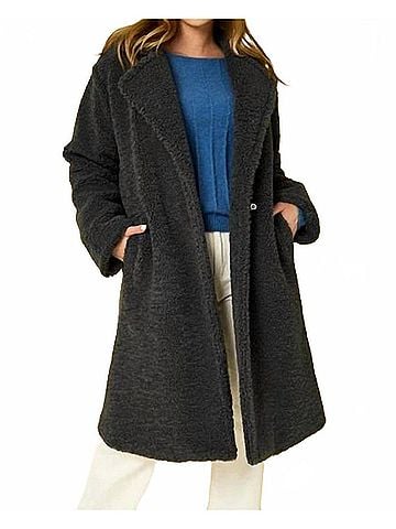 Gilli Teddy Long Coat in Grey (view 2)