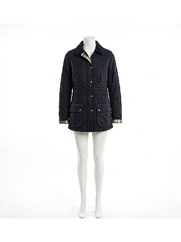 Barbour Beadnell Polarquilt Jacket in Navy (view 1)