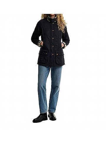 Barbour Beadnell Polarquilt Jacket in Navy (view 2)