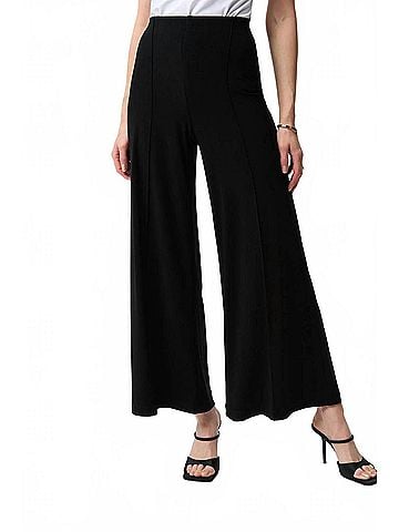 Joseph Ribkoff Pull-On Wide Leg Pants in Black (view 2)