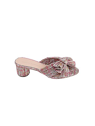 Loeffler Randall Loeffler Randall Emilia Pleated Bow Heel in Floral Print Nylon (view 1)