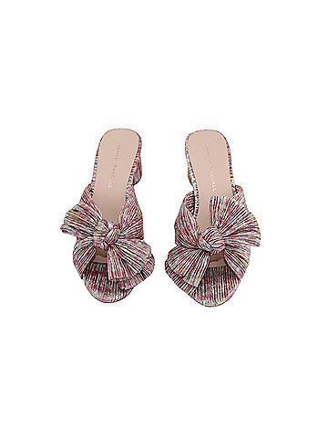 Loeffler Randall Loeffler Randall Emilia Pleated Bow Heel in Floral Print Nylon (view 2)