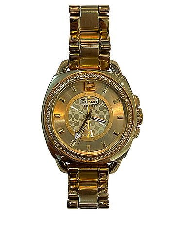 Coach Logo Pattern Dial Watch (view 1)
