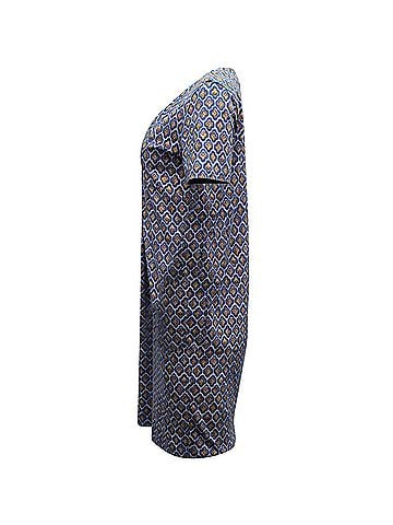 Max Mara Max Mara Weekend Patterned Summer Shift Dress in Blue Print Viscose (view 2)