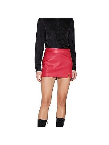 Walter Baker Haiden Leather Skirt (view 2)