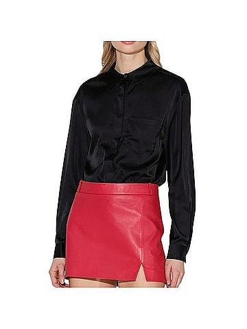 Walter Baker Haiden Leather Skirt (view 1)