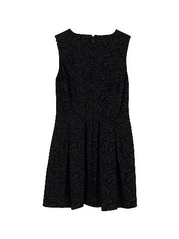 Alexander McQueen Alexander McQueen Sleeveless V-Neck Dress in Black Cotton (view 2)