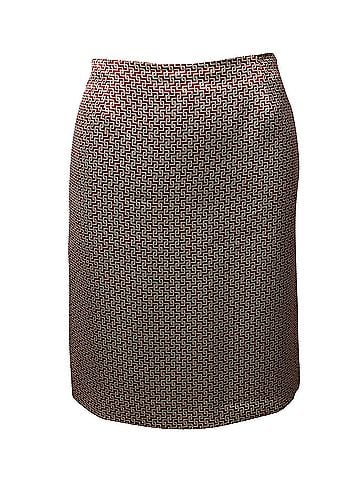 ETRO Etro Geometric Print Knee Length Skirt in Multicolor Silk (view 1)