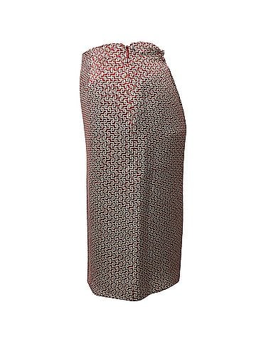 ETRO Etro Geometric Print Knee Length Skirt in Multicolor Silk (view 2)