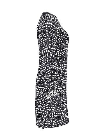 Stella McCartney Stella McCartney Printed Sheath Dress in Black and White Polyester (view 2)
