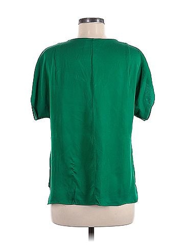 Milly Milly Short Sleeve Silk Top (view 2)