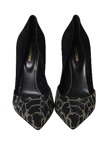 Sergio Rossi Sergio Rossi Animal Print Embedded Pumps in Multicolor Crystal (view 2)