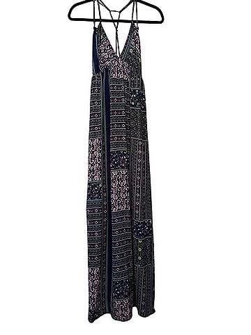 En Creme Boho Patchwork Casual Dress (view 1)