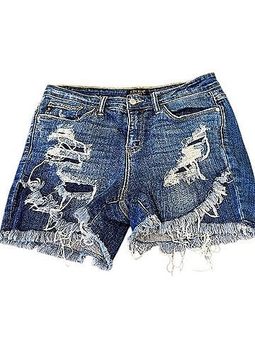 Judy Blue Tulip Hem Jean Shorts Denim Shorts (view 1)