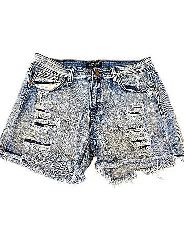 Judy Blue Distressed Jean Shorts Denim Shorts (view 1)