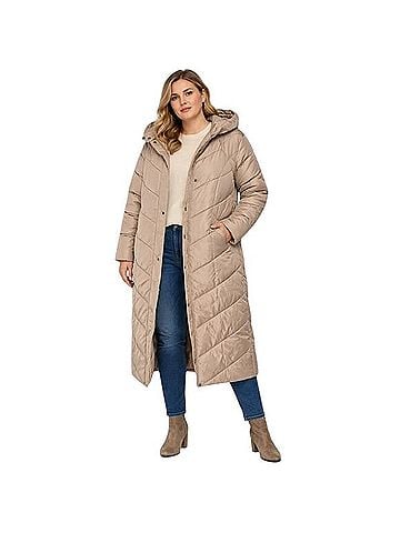 Steve Madden Long Hooded Puffer Coat Coat (view 1)