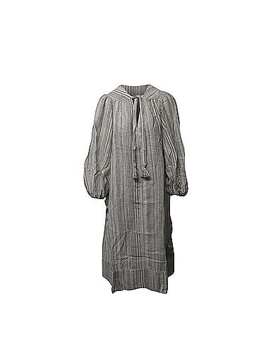 Zimmermann Zimmermann Striped Tunic Long Dress in Multicolor Cotton (view 2)