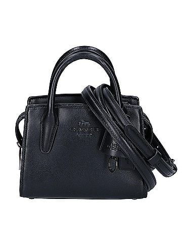 Coach COACH CO974 Andrea Mini Carryall 2-Way Handbag, Black, Women's (view 1)