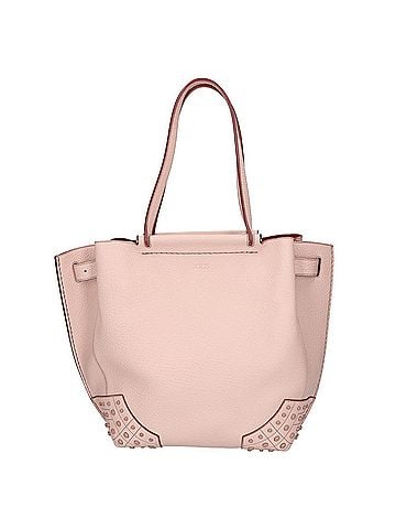 Tod's TOD'S M836 Wave Leather Tote Bag, Pink, Women's (view 1)