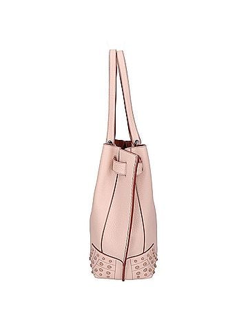 Tod's TOD'S M836 Wave Leather Tote Bag, Pink, Women's (view 2)